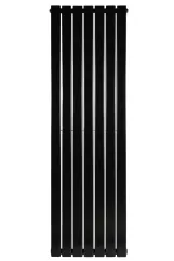 Вертикальный дизайнерский радиатор отопления ARTTIDESIGN Livorno II 7/1800/476/50 черный матовый  Фото - 4